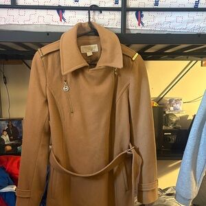 Michael Kors Camel Coat with Gold Label